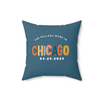 Load image into Gallery viewer, Chicago Faux Suede Pillow - Love from the Windy City | Personalized Gift for Travelers
