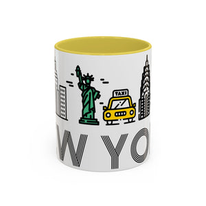 New York City Icon Mug — Yellow Interior 11oz/15oz