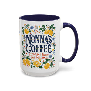 Nonna’s Coffee Mug — Personalized Lemon Kitchen Accent Mug (11/15oz)