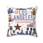 Load image into Gallery viewer, BEVERLY | Los Angeles California Faux Suede Square Pillow - Decorative Throw for Home &amp; Travel
