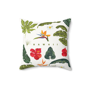 ALONA | Aloha Hawaii Faux Suede Pillow (Personalized)