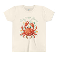 Kids’ “Crabby ’Til Recess” Beige T-Shirt thumbnail