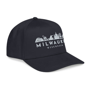 Milwaukee Wisconsin Skyline Baseball Cap — Vintage City Silhouette Hat