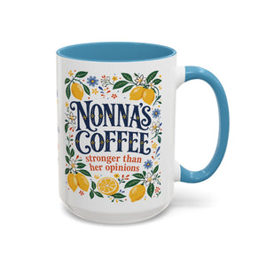 Nonna’s Coffee Mug — Personalized Lemon Kitchen Accent Mug (11/15oz)
