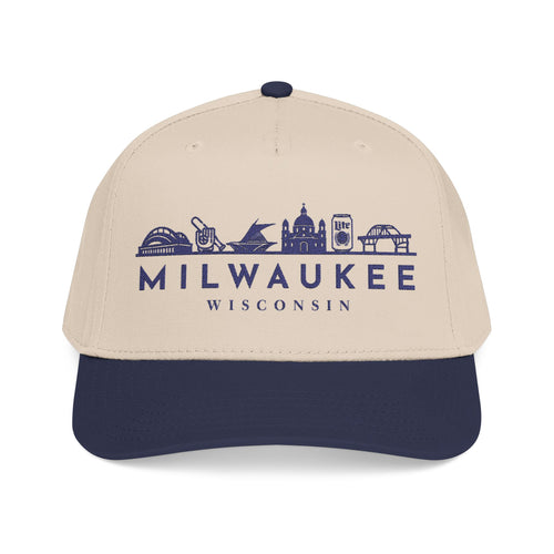 Milwaukee Skyline Baseball Cap — Embroidered Wisconsin City Hat