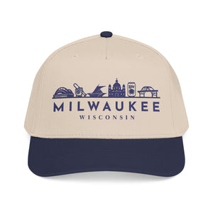 Milwaukee Skyline Baseball Cap — Embroidered Wisconsin City Hat