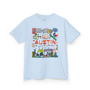 AUSTIN | Kids Tee - Keep Austin Weird Graphic T-Shirt for Austin Lovers