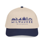Load image into Gallery viewer, Milwaukee Skyline Baseball Cap — Embroidered Wisconsin City Hat
