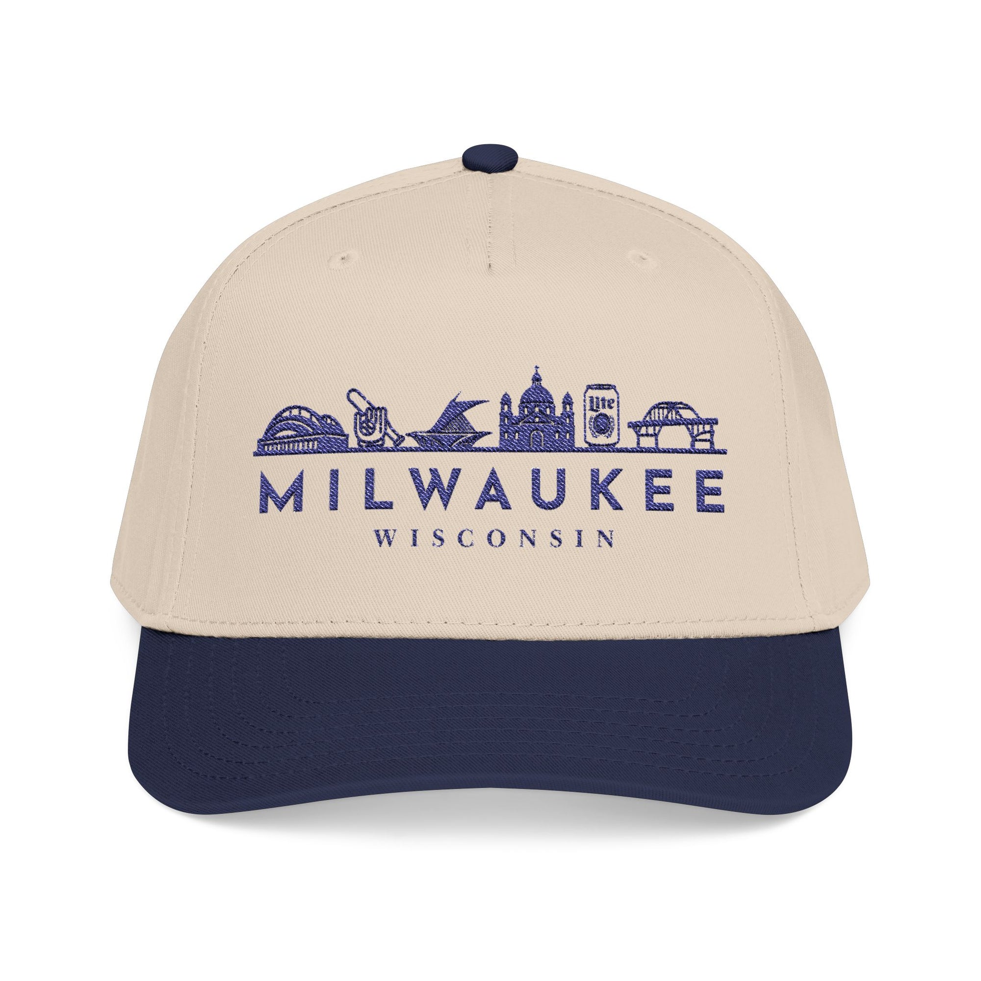 Milwaukee Skyline Baseball Cap — Embroidered Wisconsin City Hat