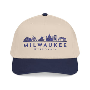 Milwaukee Skyline Baseball Cap — Embroidered Wisconsin City Hat