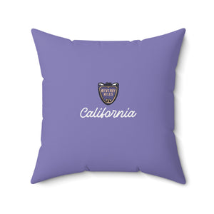 BEVERLY | Los Angeles California Faux Suede Square Pillow - Decorative Throw for Home & Travel