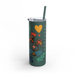Load image into Gallery viewer, Tumbler - Portugal Themed Matte Skinny Tumbler, 20oz
