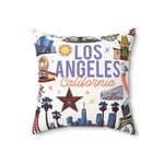 Load image into Gallery viewer, BEVERLY | Los Angeles California Faux Suede Square Pillow - Decorative Throw for Home &amp; Travel
