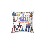 Load image into Gallery viewer, BEVERLY | Los Angeles California Faux Suede Square Pillow - Decorative Throw for Home &amp; Travel
