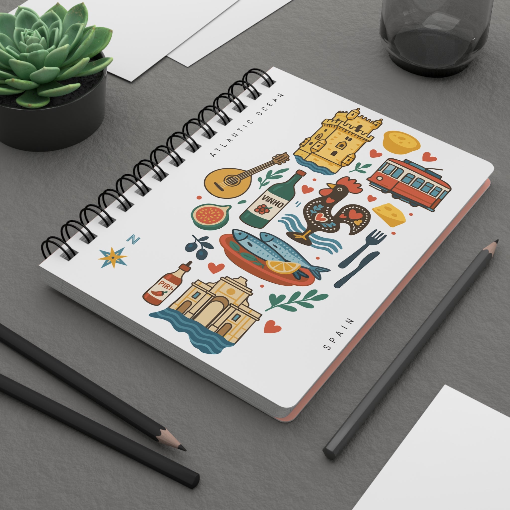 PAXTON l Portugal Travel Spiral Journal