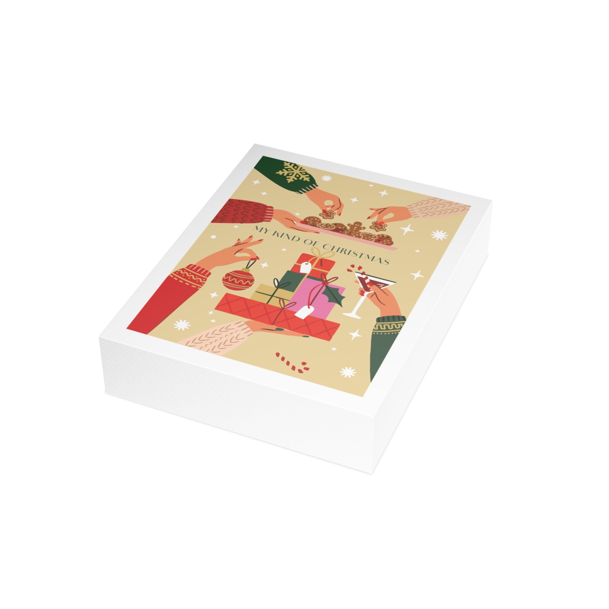 Christmas Greeting Cards — ‘My Kind of Christmas’ Holiday Card Pack (1/10/30/50 pcs)