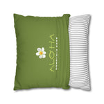 Load image into Gallery viewer, ALONA | Hawaii-Inspired Faux Suede Pillowcase - Tropical Floral Design
