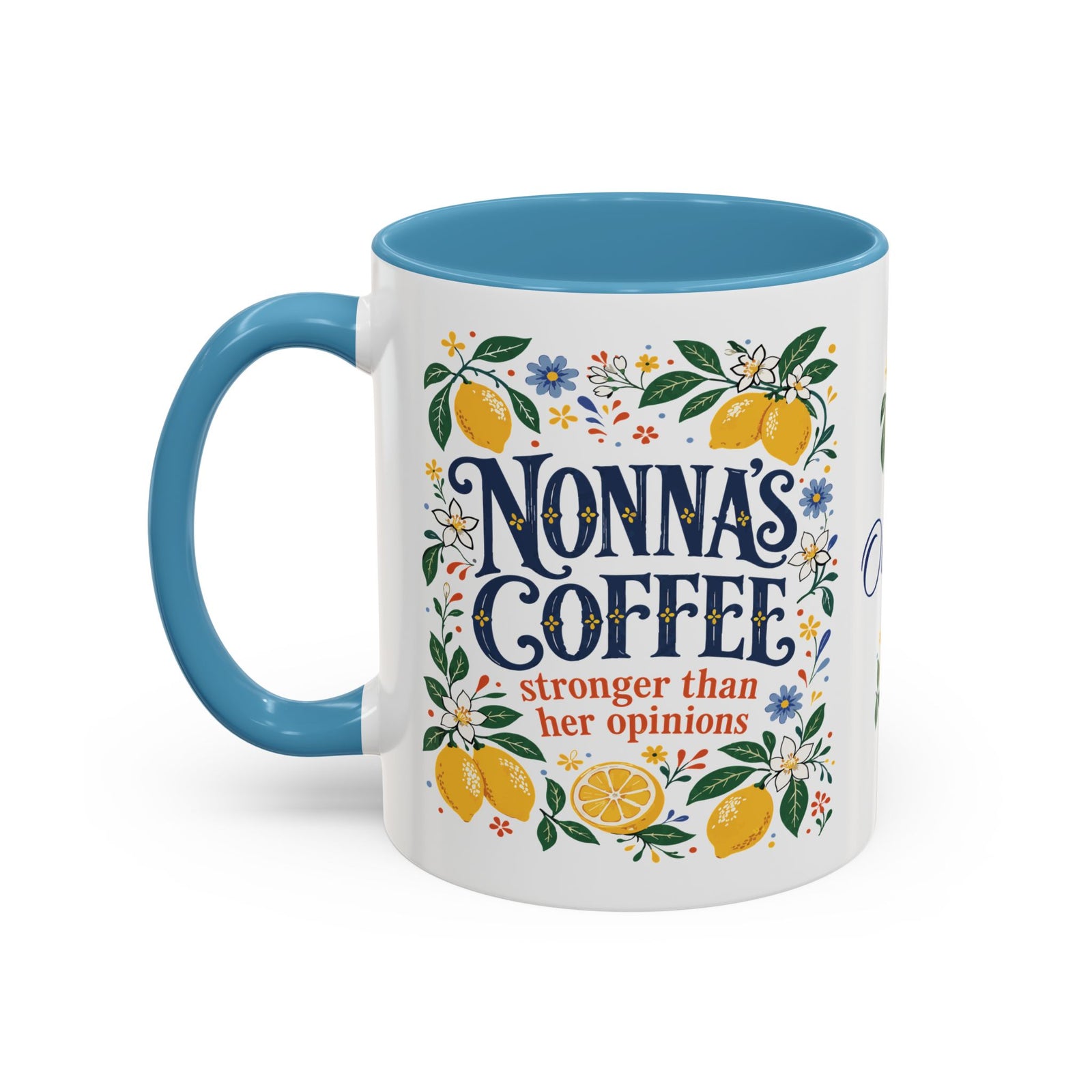 Nonna’s Coffee Mug — Personalized Lemon Kitchen Accent Mug (11/15oz)