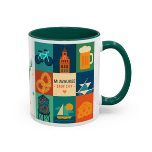 Milwaukee Icons Mug – Colorful Brew City Coffee Cup (11oz & 15oz)