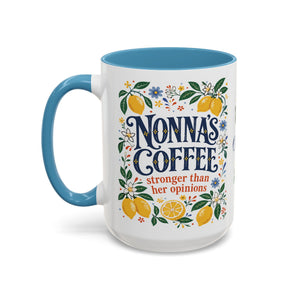 Nonna’s Coffee Mug — Personalized Lemon Kitchen Accent Mug (11/15oz)