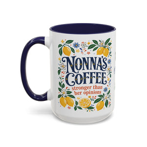 Nonna’s Coffee Mug — Personalized Lemon Kitchen Accent Mug (11/15oz)