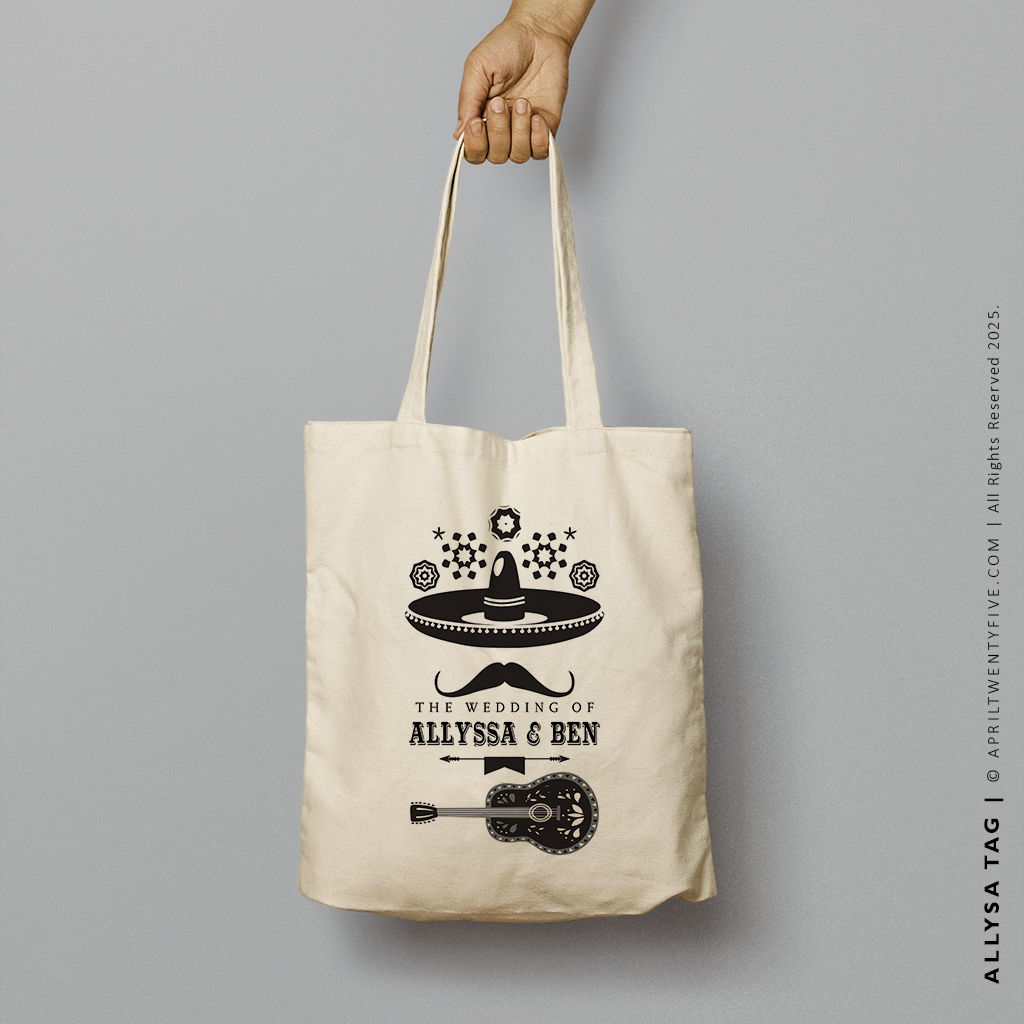 ALLYSSA | Mexican Fiesta Mariachi Canvas Tote
