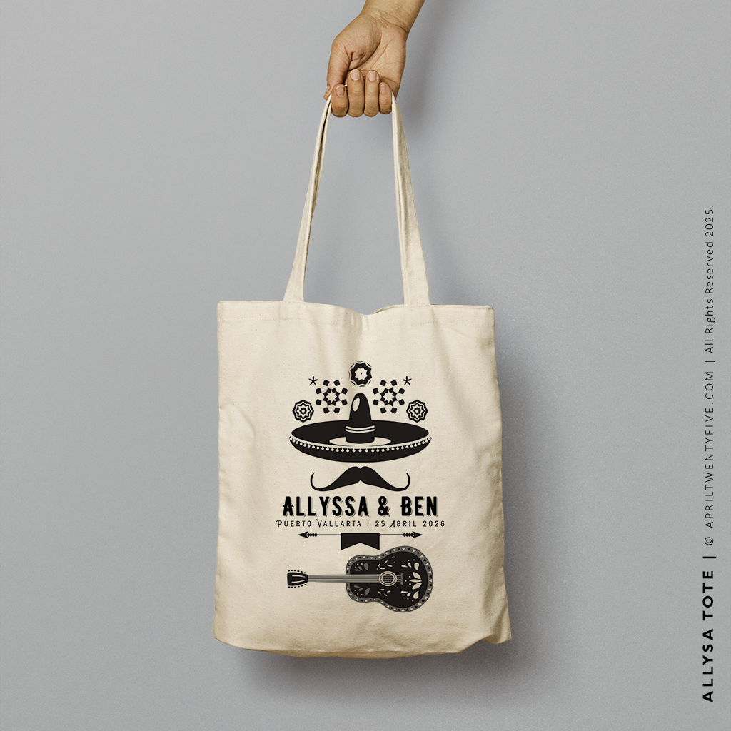 ALLYSSA | Mexican Fiesta Mariachi Canvas Tote