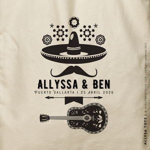 ALLYSSA | Mexican Fiesta Mariachi Canvas Tote