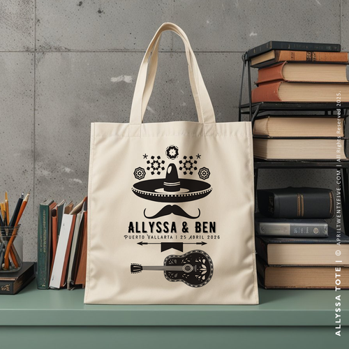 ALLYSSA | Mexican Fiesta Mariachi Canvas Tote