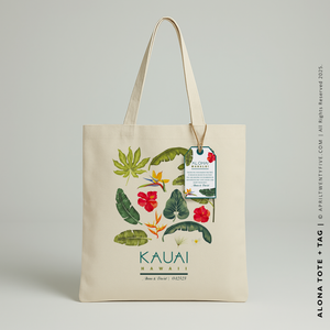 ALONA | Hawaiian Canvas Tote