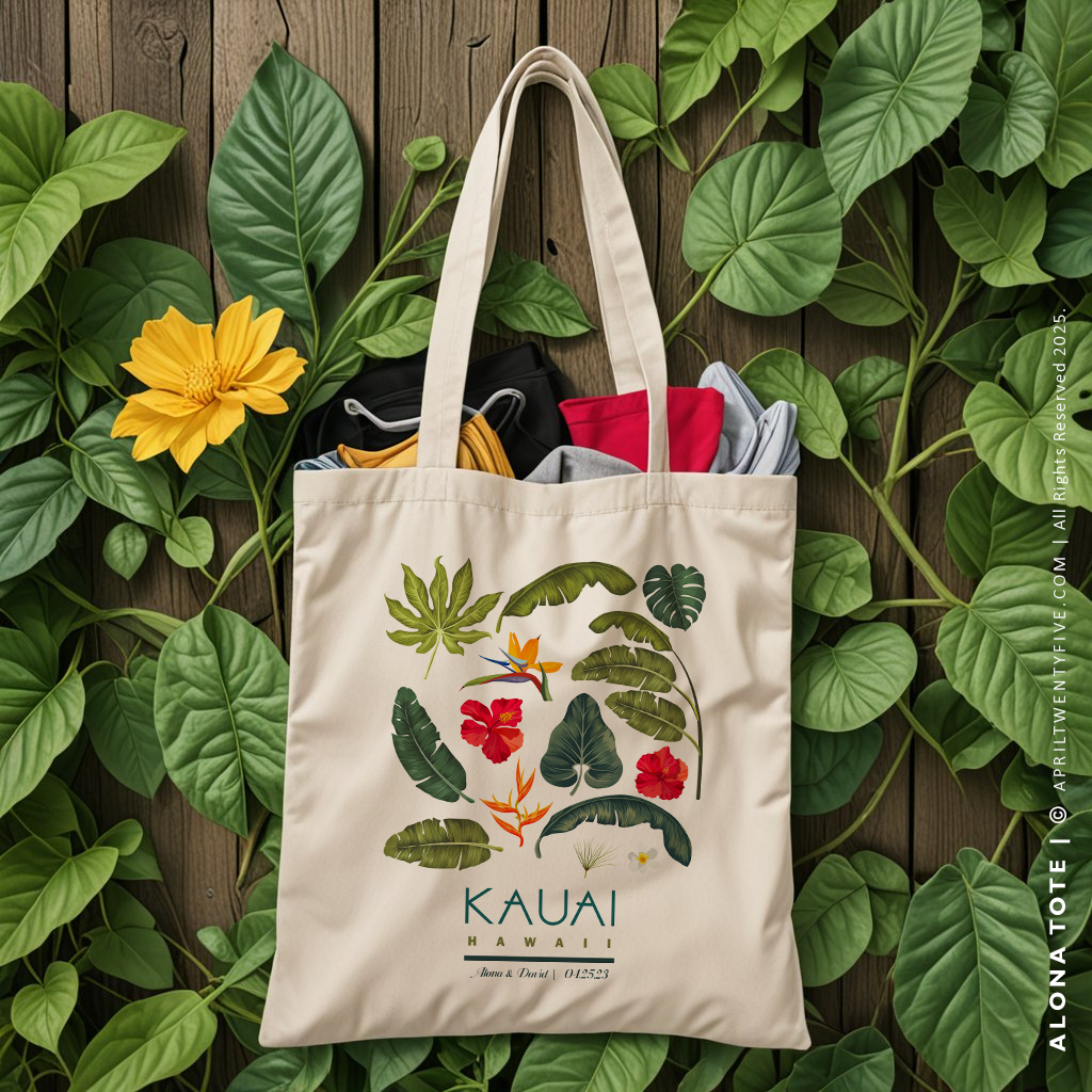 ALONA | Hawaiian Canvas Tote