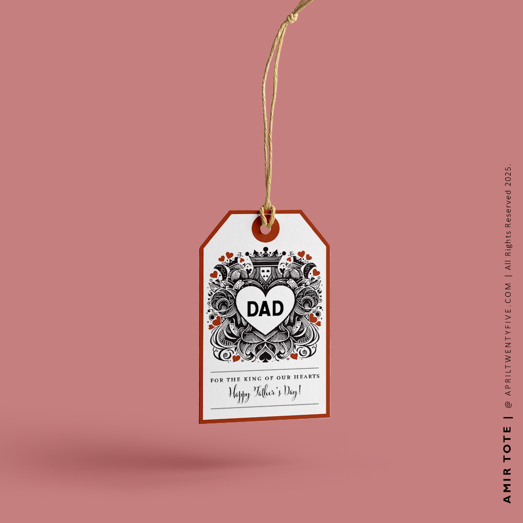 AMIR | Custom Illustrated King of Hearts Tote