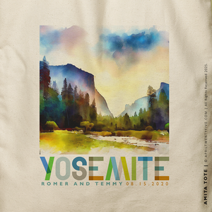 AMITA | Yosemite Watercolor Canvas Tote