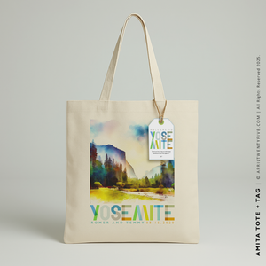 AMITA | Yosemite Watercolor Canvas Tote