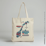 Load image into Gallery viewer, ANNDREA | Norway Illustrated Map Tote
