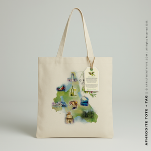 APHRODITE | Kefalonia, Greece Map Tote