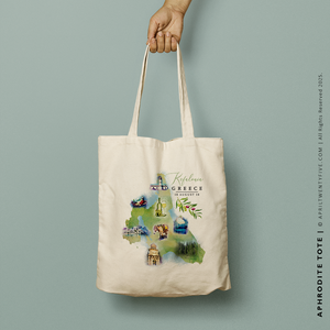 APHRODITE | Kefalonia, Greece Map Tote