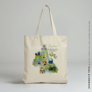 APHRODITE | Kefalonia, Greece Map Tote