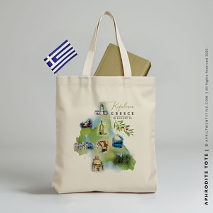 APHRODITE | Kefalonia, Greece Map Tote