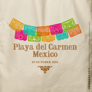 ARIANNAH | Mexican Papel Picado Canvas Tote