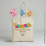 Load image into Gallery viewer, ARIANNAH | Mexican Papel Picado Canvas Tote
