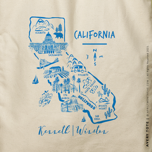 AVERY | California Map Tote