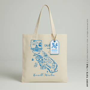 AVERY | California Map Tote