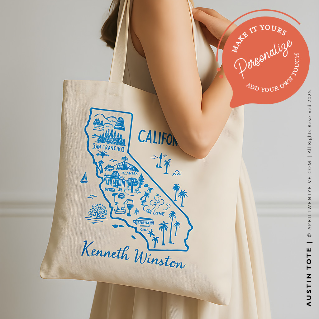 AVERY | California Map Tote