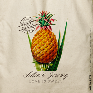 AILEA | Hawaiian Pineapple Canvas Tote