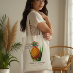 Load image into Gallery viewer, AILEA | Hawaiian Pineapple Canvas Tote
