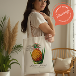 Load image into Gallery viewer, AILEA | Hawaiian Pineapple Canvas Tote
