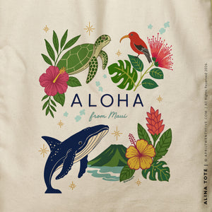 Alina Maui Hawaii Tote | Canvas Tote