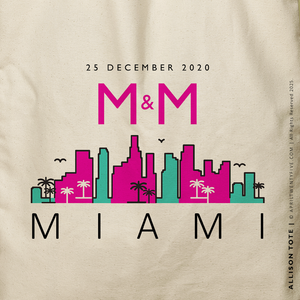 ALLISON | Southbeach Miami Florida Canvas Tote