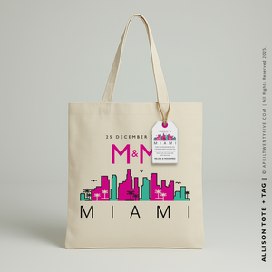 ALLISON | Southbeach Miami Florida Canvas Tote